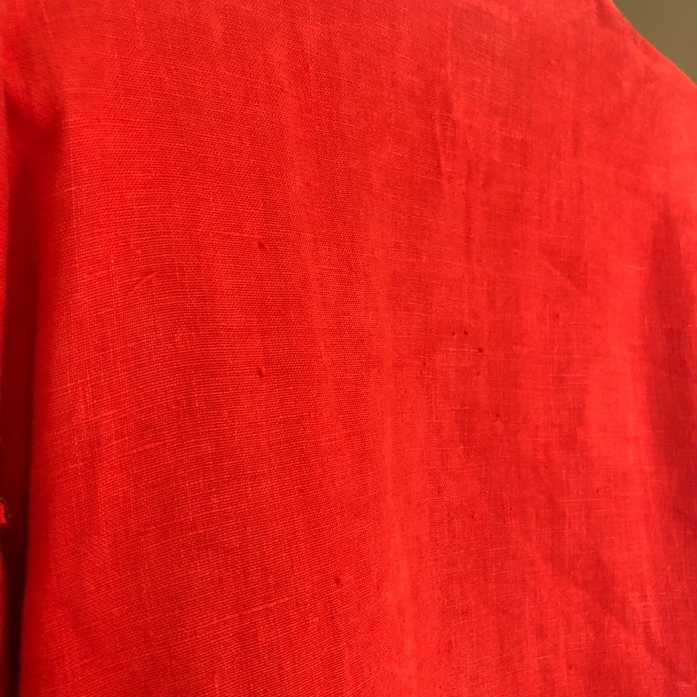 Xiao red Linen Button Shacket Jacket - Picture 5 of 11
